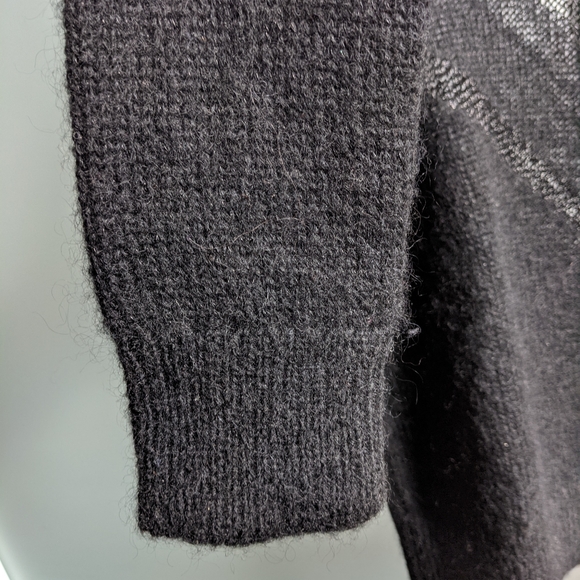 Rag & Bone black wool sweater with sheer detail - Picture 11 of 13